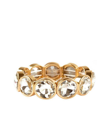 Brazalete Dorado Y Clear