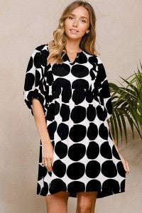 Traje Corto Polka Dot